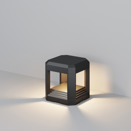 Maytoni royal mile lampioncino da giardino cubico led 3000k ip65