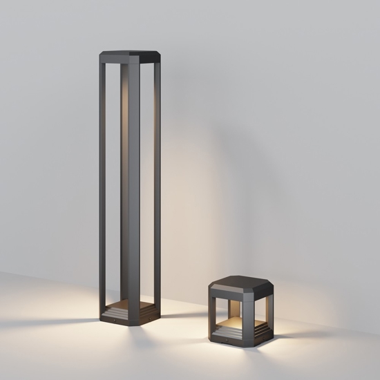 Maytoni royal mile lampioncino da giardino cubico led 3000k ip65