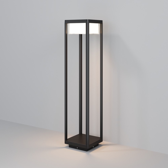 Maytoni baker street lampione da giardino rettangolare led 3000k ip65