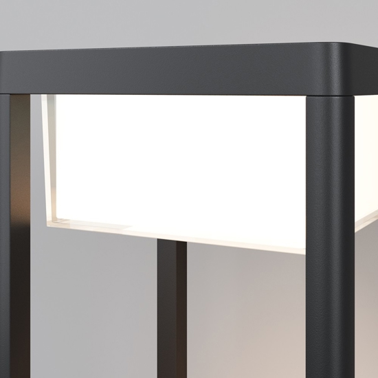 Maytoni baker street lampione da giardino rettangolare led 3000k ip65