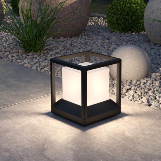 Maytoni trim lampada da esterno cubica moderna ip65