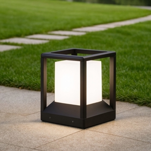 Maytoni trim lampada da esterno nera design minimal ip65