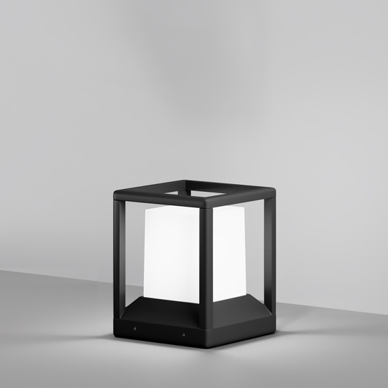 Maytoni trim lampada da esterno nera design minimal ip65