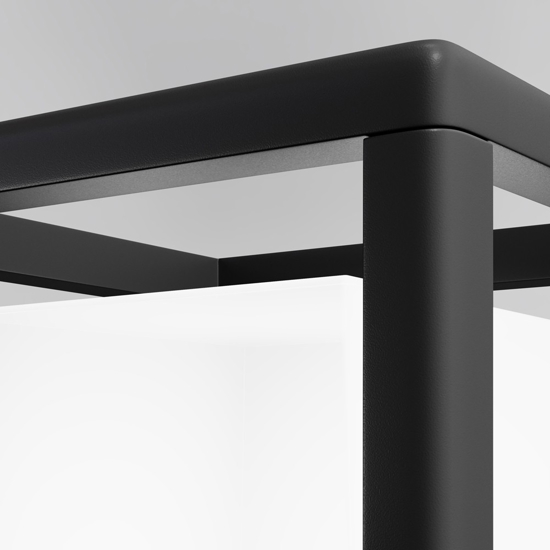 Maytoni trim lampada da esterno nera design minimal ip65