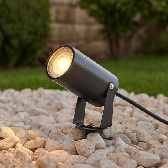 Maytoni scope faretto da esterno minimal con picchetto ip65