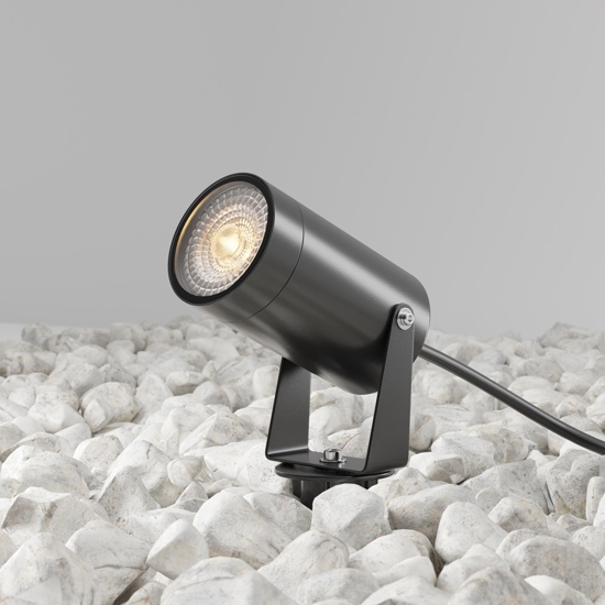 Maytoni scope faretto da esterno minimal con picchetto ip65