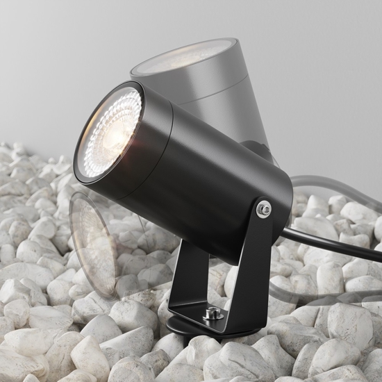 Maytoni scope faretto da esterno minimal con picchetto ip65