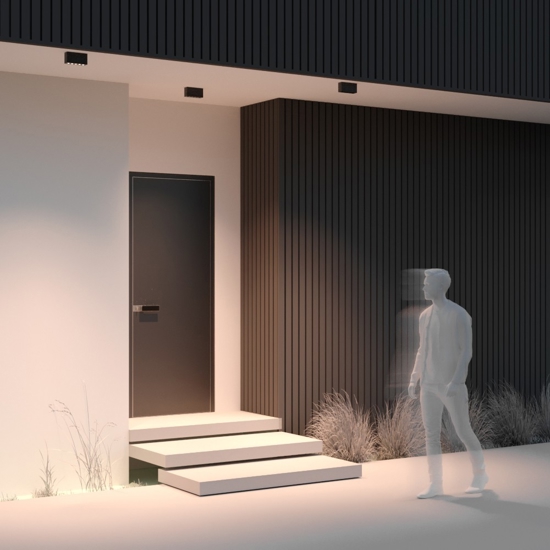 Maytoni ares plafoniera da esterno rettangolare led 3000k ip54
