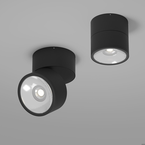 Maytoni spin faretto da esterno nero design minimal led 3000k ip54