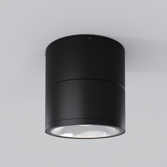 Maytoni spin faretto da esterno nero design minimal led 3000k ip54