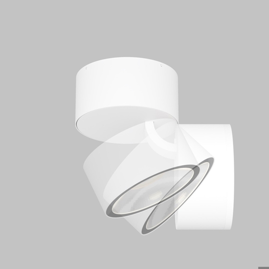 Maytoni spin faretto da esterno moderno bianco led 3000k ip54