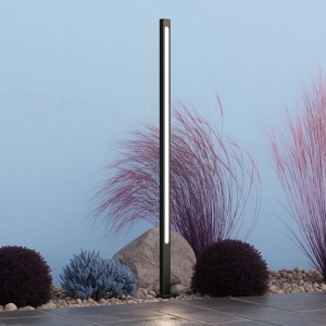 Maytoni pole lampione da esterno giardino con picchetto nero led 3000k ip65