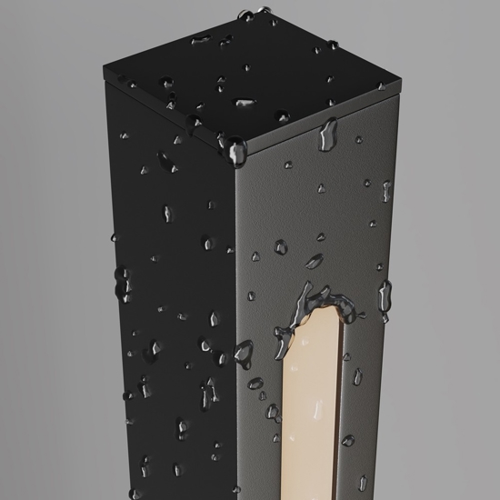 Maytoni pole lampione da esterno giardino con picchetto nero led 3000k ip65