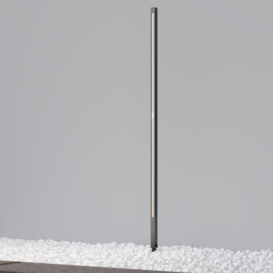 Maytoni pole lampione da giardino moderno con picchetto led 3000k ip65