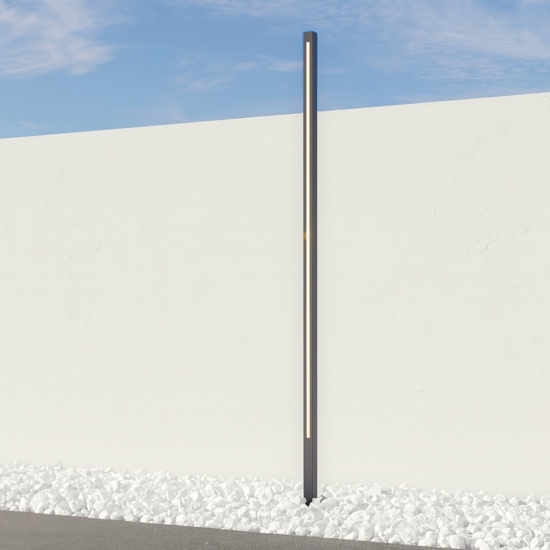 Maytoni pole lampione da giardino moderno con picchetto led 3000k ip65