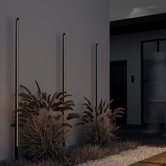 Maytoni pole lampione alto da giardino con picchetto led 3000k ip65