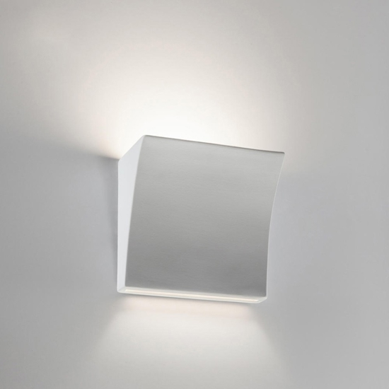 Applique di gesso ceramica led 9w 4000k bianca moderna