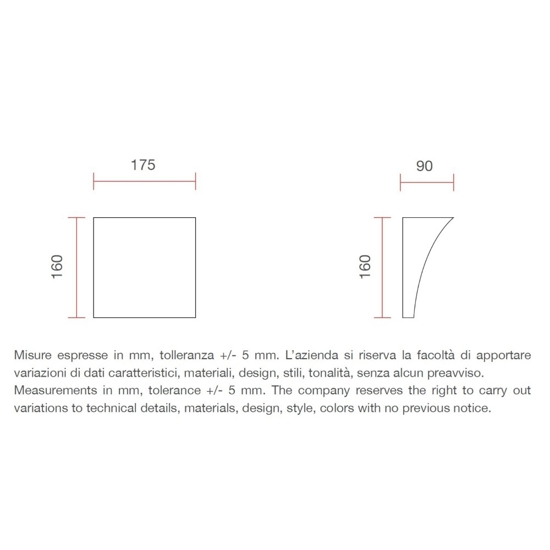 Applique di gesso ceramica led 9w 4000k bianca moderna