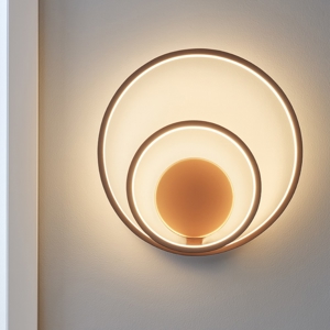 Applique led 28w 3700k design moderna cannella perenz illuminazione ritmo