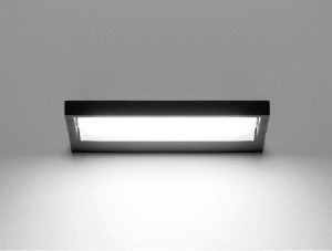 Piccola applique nero led 15w 3000k moderna table stilnovo