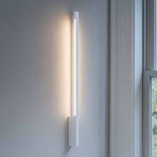 Quad stilnovo applique led 18w 3000k bianco design moderna