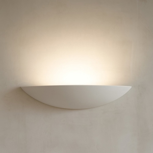 Applique in gesso ceramica bianco design moderno