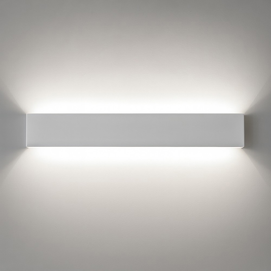 Isyluce applique led 24w 4000k moderno bianco rettangolare