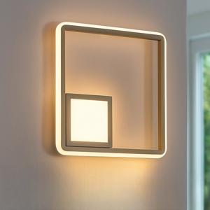 Applique led 3000k ondaluce ap dowel oro quadrata design moderna