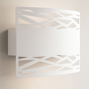 Lampada da parete moderna da parete design metallo bianco