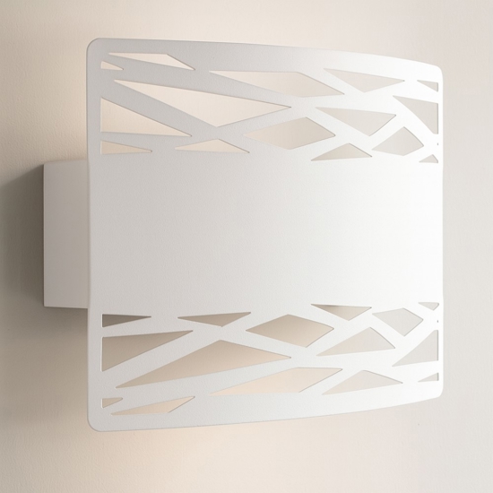 Lampada da parete moderna da parete design metallo bianco