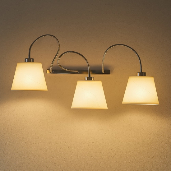 Lampada da parete applique paralumi in pergamena luci orientabili