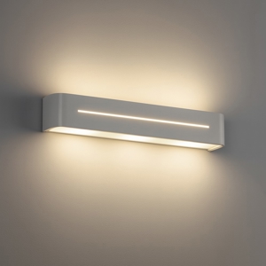 Posta ap3 lampada da parete metallo bianco rettangolare ideal lux