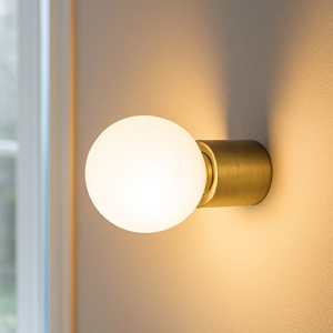 Applique da parete minimal bronzo oro antico