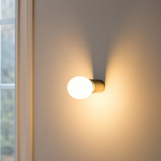 Applique da parete minimal bronzo oro antico