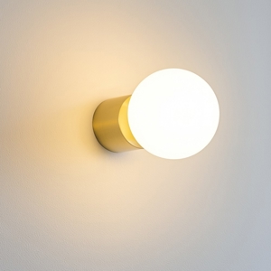 Applique lampada da parete minimale oro opaco