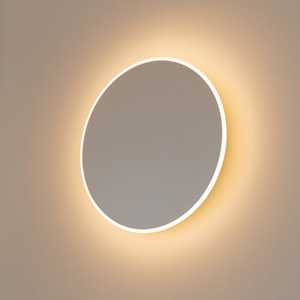 Applique 30cm moderna tonda disco bianco led 20w 3000k