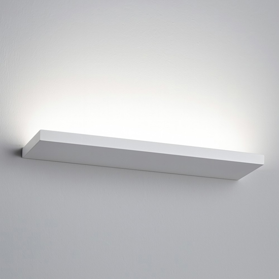 Applique led plate isyluce bianco 24w 3000k 4000k moderna