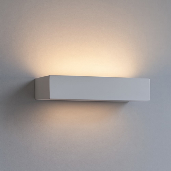 Applique squadrato di gesso bianco moderna