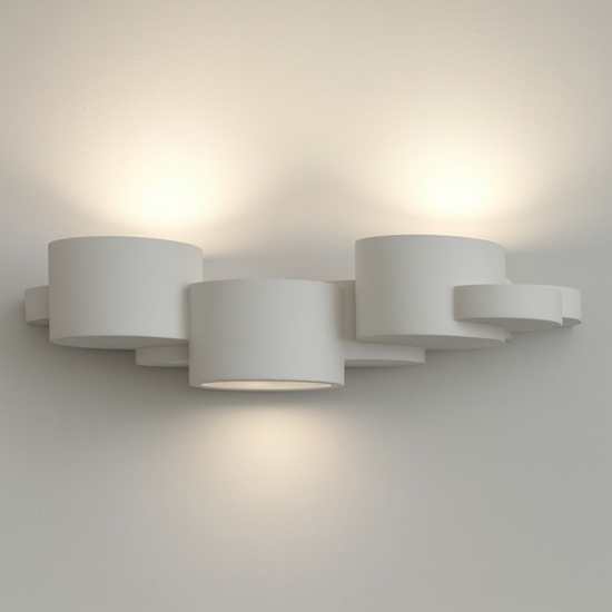 Chio sforzin applique di gesso design moderna bianca