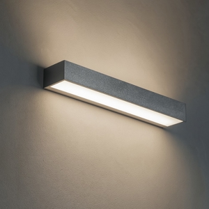 Top light applique da parete bios foglia argento 24w 3000k 4000k