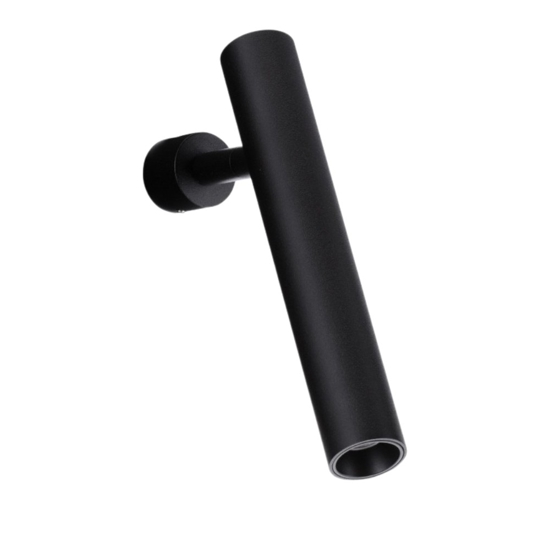 Applique da parete moderna led 3000k nera orientabile