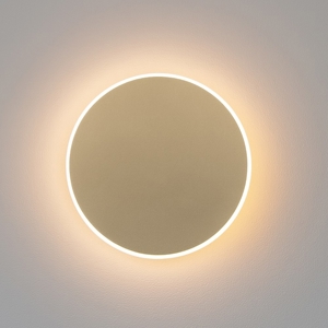 Applique cerchio 20cm oro led 12w 3000k moderno