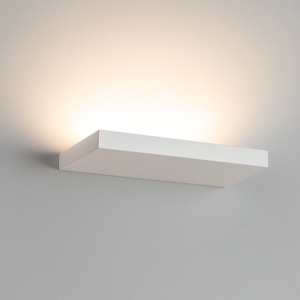 Applique moderna isyluce plate bianco led 12w 3000k 4000k