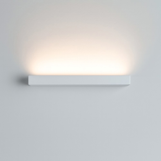 Applique moderna isyluce plate bianco led 12w 3000k 4000k