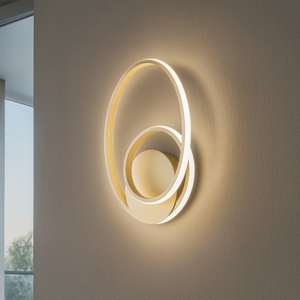 Applique diva oro gea luce led 20w 3000k moderna