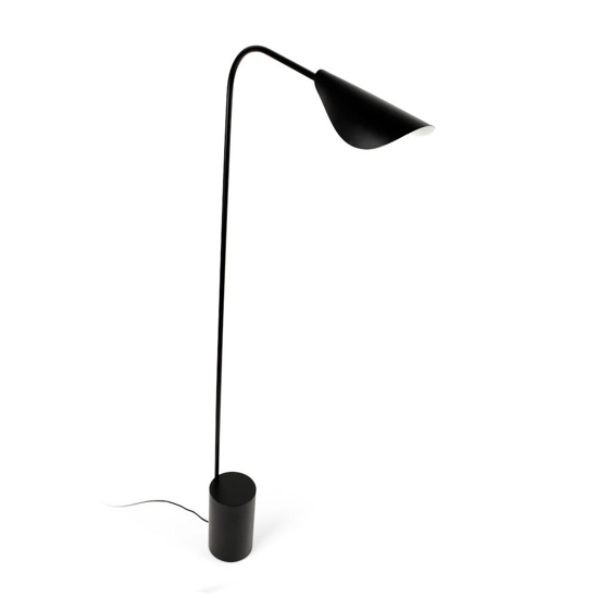 Piantana da terra metallo nero orientabile design moderno