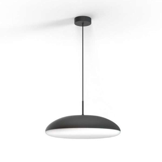 Lampadario nero per cucina moderna cupola 50cm