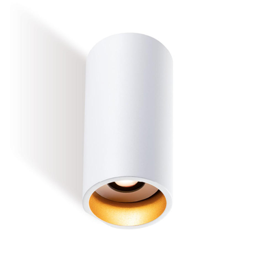 Applique da esterno moderna bianca e oro led 12w 3000k