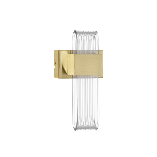 Applique da parete dorato design per soggiorno led 10w 3000k