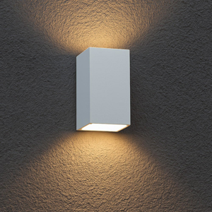 Applique bianca da esterno rettangolare led 12w 3000k